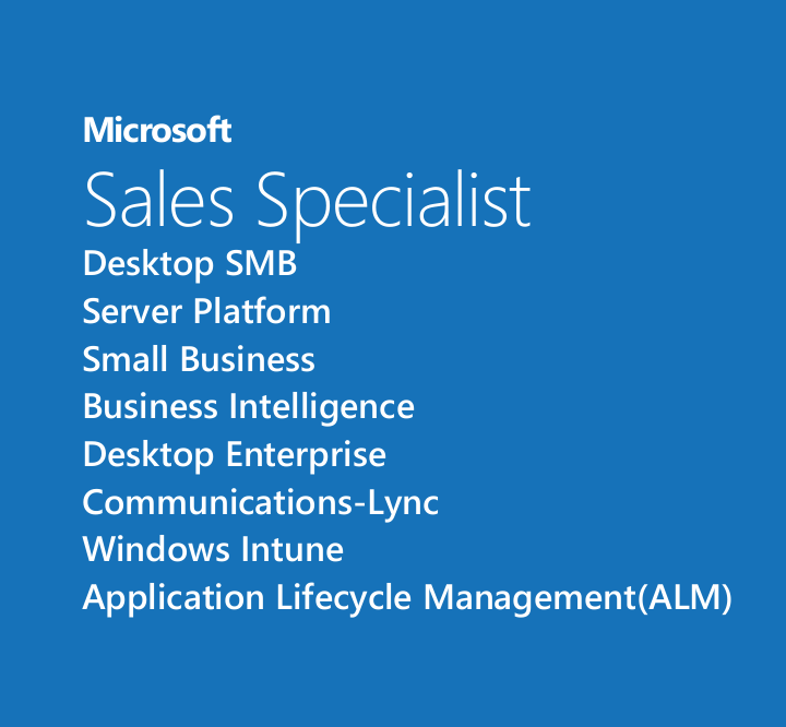 Microsoft Sales Specialist